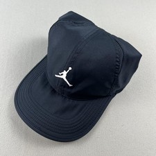 Nike Air Jordan Hat Strapback Black Dri-FIT Club Cap Jumpman Logo Basketball Dad
