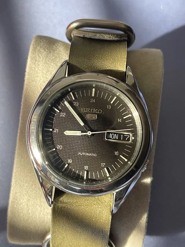 Seiko 5 Automatic Japan Import 24HR Dial Mens Watch - Picture 2 of 14