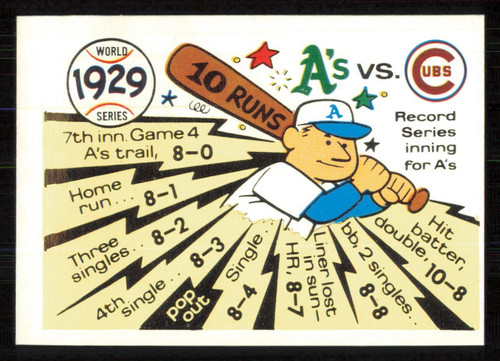 1929 A's, Cubs #26 card