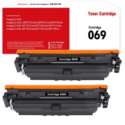 CRG069 CRG-069 Toner Cartridge Fit For Canon ImageClass MF753Cdw MF752Cdw -2PACK