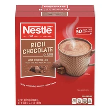 Nestle Hot Chocolate Cocoa Mix with Real Cocoa Pack of 50  (Use before 5/2027)