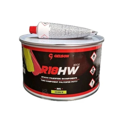 GELSON 10135/2 R18HW STUCCO PER CARROZZERIA POLIESTERE A SPATOLA BEIGE DA 2KG