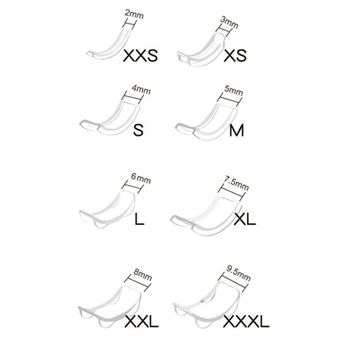 8 Sizes Silicone Invisible Ring Size Adjuster Reducer Ring Sizer Fit Any Rin^I4 - Picture 2 of 12