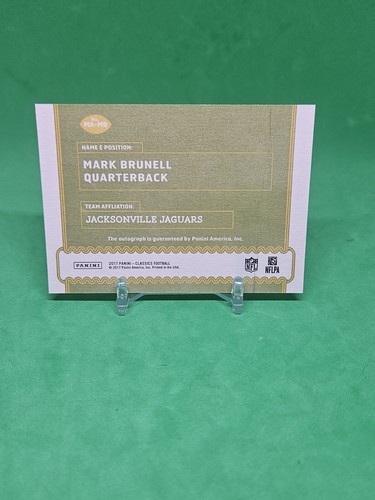 2017 Panini Classics Mark Brunell Autograph Card #17/ 25 - Picture 2 of 2