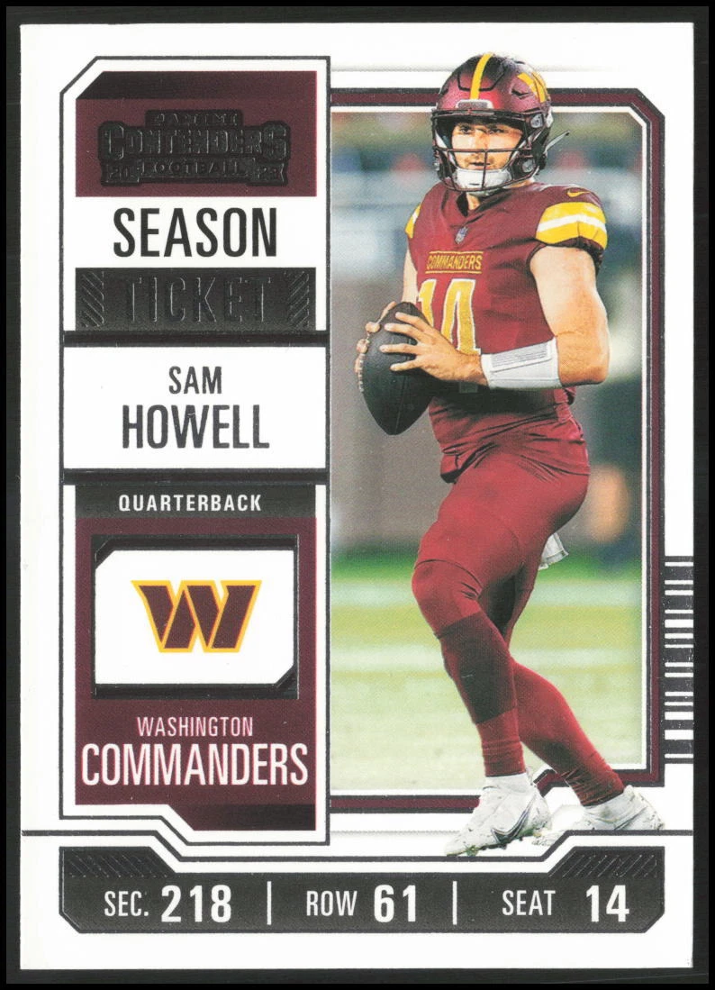 Sam Howell trading card