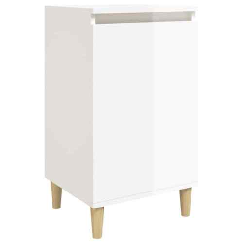 High Gloss Bedside Table Drawers Storage Side Cabinets Wooden Nightstand White - Picture 2 of 12