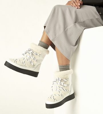 La Canadienne ELOISE SHEARLING-LINED LEATHER SNOW WINTER BOOT