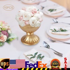 10* Flower Vases Tabletop Centerpieces Flower Trumpet Vases Wedding Party Supply