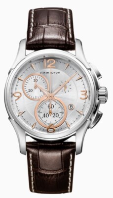 Hamilton Men's H32612555 Jazzmaster Chronograph Silver Dial Watch