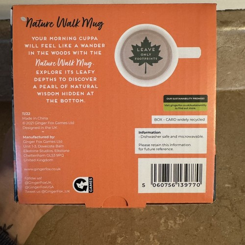 Nature Walk Mug With Hidden Message Inside For Nature Lovers Tree Identification - Picture 8 of 8