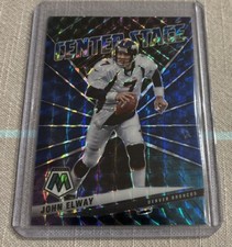 2021 Mosaic John Elway Center Stage Blue Mosaic Prizm /99 Broncos HOF