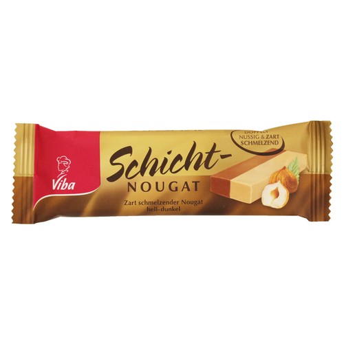 10er Pack Viba Schicht-Nougat (10 x 40 g) Nougatriegel - Bild 2 von 4