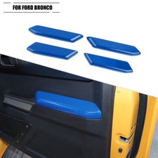 Interior Biue Door Armrest Handle Panel Cover Trims For Ford Bronco 2021 4door
