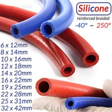 Silicone Tubing Reinforced Braided Tube Air/Water Pipe Hose Heat resistant 300  