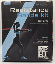 10-50 lbs Resistance Band Set Exercise Fitness Tube Workout Bands NIB