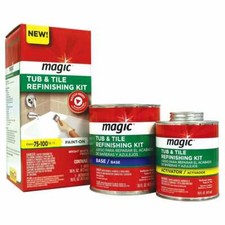 Magic 3124 Tub And Tile Refinishing Kit - Bright White - Paint On Magic 3124 Tub And Tile Refinishing Kit - Bright White - Paint On