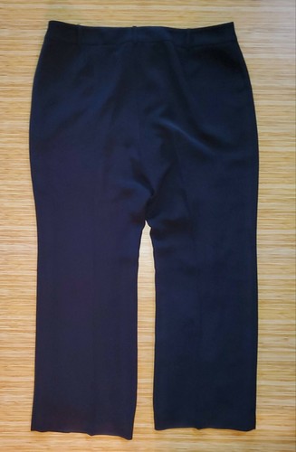 Kate Hill Women's Black Polyester Lined Trousers / Pants Size 18 preowned - Picture 3 of 8