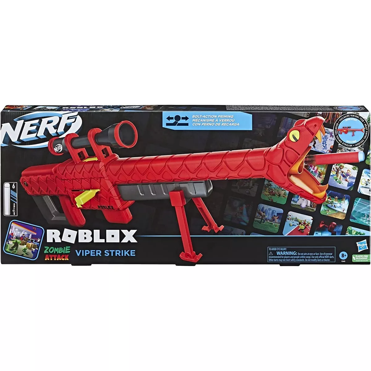 Nerf Roblox Zombie Attack: Viper Strike Dart Blaster