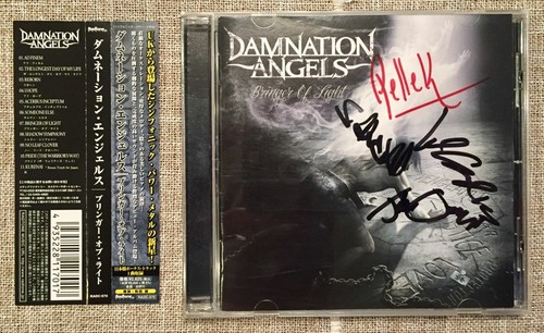 Damnation Angels - Bringer Of Light + 1 (Japan CD w/OBI) Signed by 4 band member