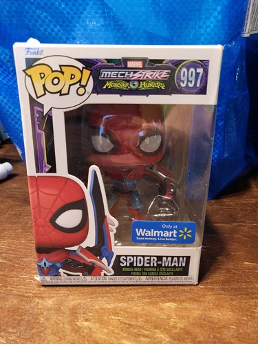 Funko Pop Marvel #997 Spider-Man Mech Strike Chase Glow GITD exclusivo de Walmart