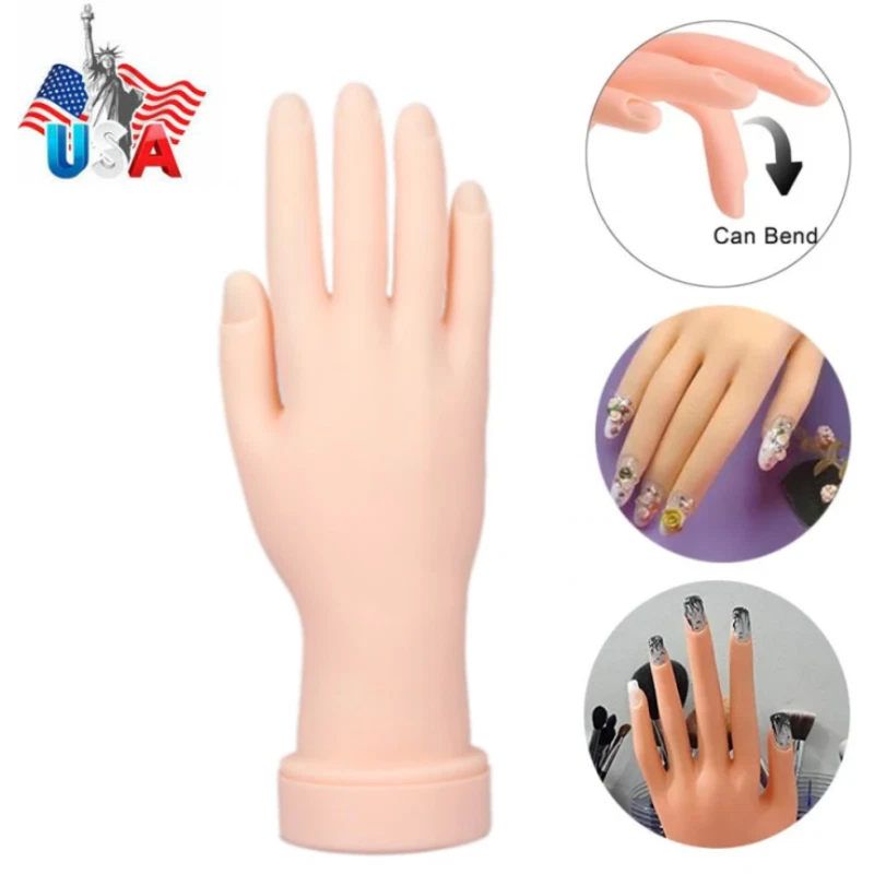 Training Hand Nail Art Flexible Movable Fake Hand Manicure Practice Tools  Gifts. – ASA College: Florida