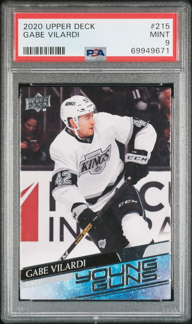 2020-21 Upper Deck Young Guns #215 Gabe Vilardi RC PSA 9 Mint