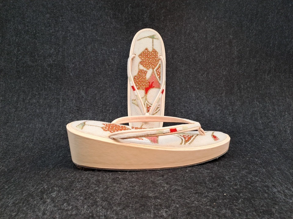 Kimono Geta, Schuhe für Kimono und Yukata, original japanisch, Vorführmodell - Bild 4 von 4