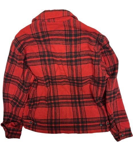 American Living Wool Red/Black Buffalo Plaid Men's Jacket Coat Sz XL - Picture 2 of 9