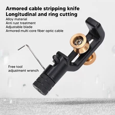 Armored Cable Stripper Anti Rust Treatment Transverse Longitudinal Cutting