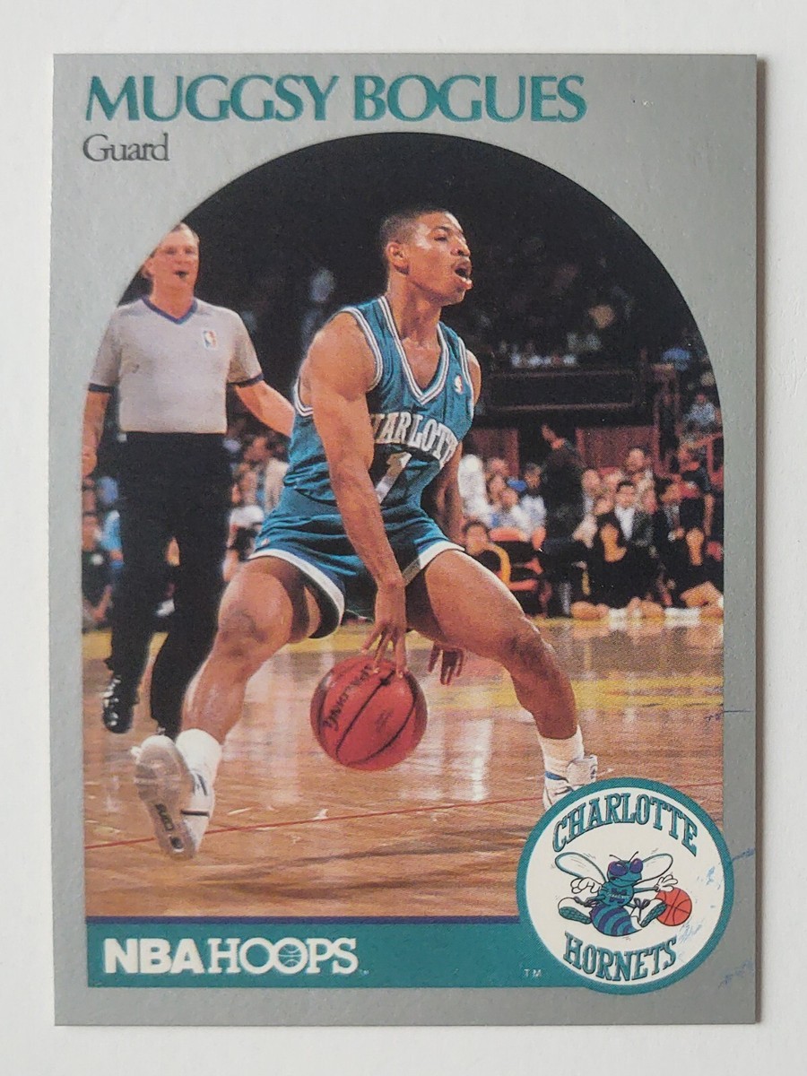 MUGGSY BOGUES 1990-91 NBA Hoops Basketball #50 Charlotte Hornets