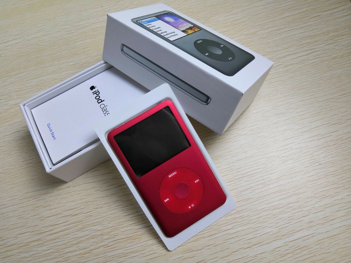 赤色 iPod classic 第6世代 128GB SSD換装