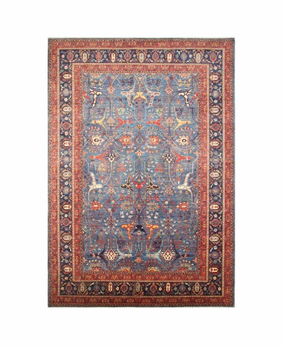 10 x 14 ft Navy Blue Bidjar Afghan Hand Knotted Traditional Oriental Rug - Picture 20 of 20