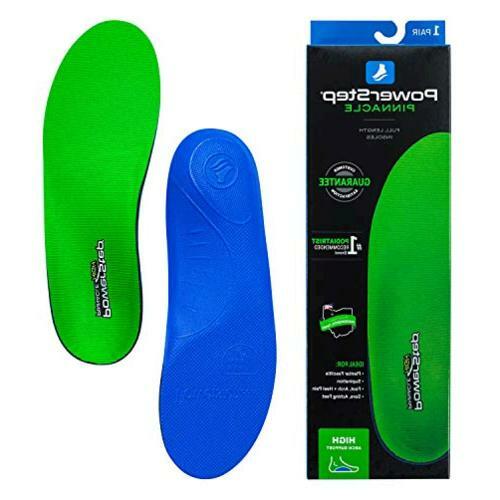 Powerstep Arch Support Shoe Insert Pinnacle High Green Size Men's 1213