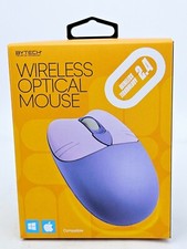 Bytech Purple Cat Wireless Optical Mouse USB Receiver Windows Apple Compatible