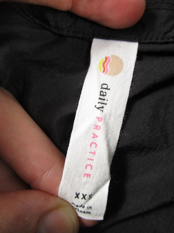 Pullover de práctica diaria para mujer XXS negro ropa deportiva bolsillo Anthropologie Foto 3 de 4