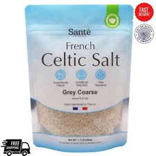 Grey Coarse Sea Salt From the Celtic Sea - 1.1lb (18oz) Unrefined French Sea Sal