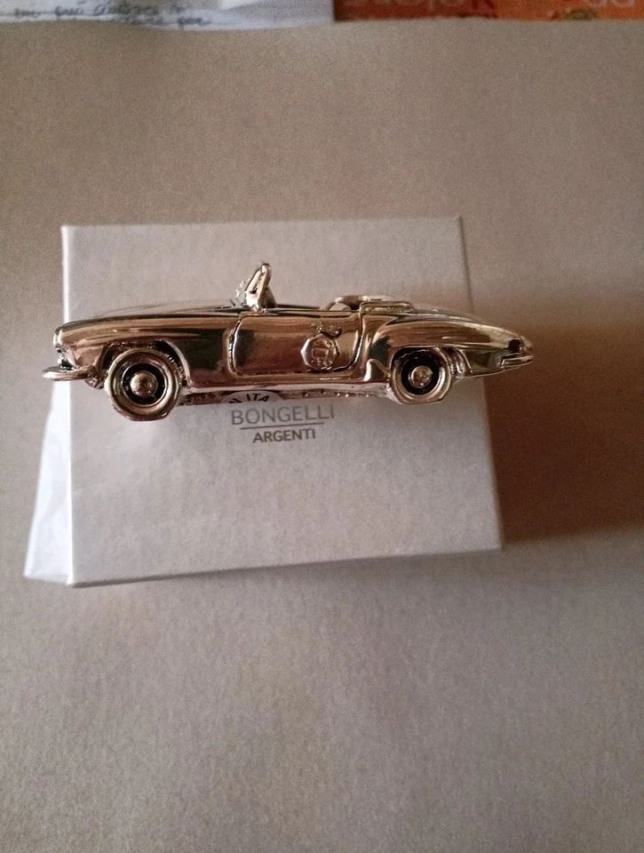 Mercedes W121 190 SL modellino placcato Argento - Immagine 3 di 4