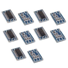 HiLetgo 10pcs Mini RS232 to TTL MAX3232 Level Converter Board blue