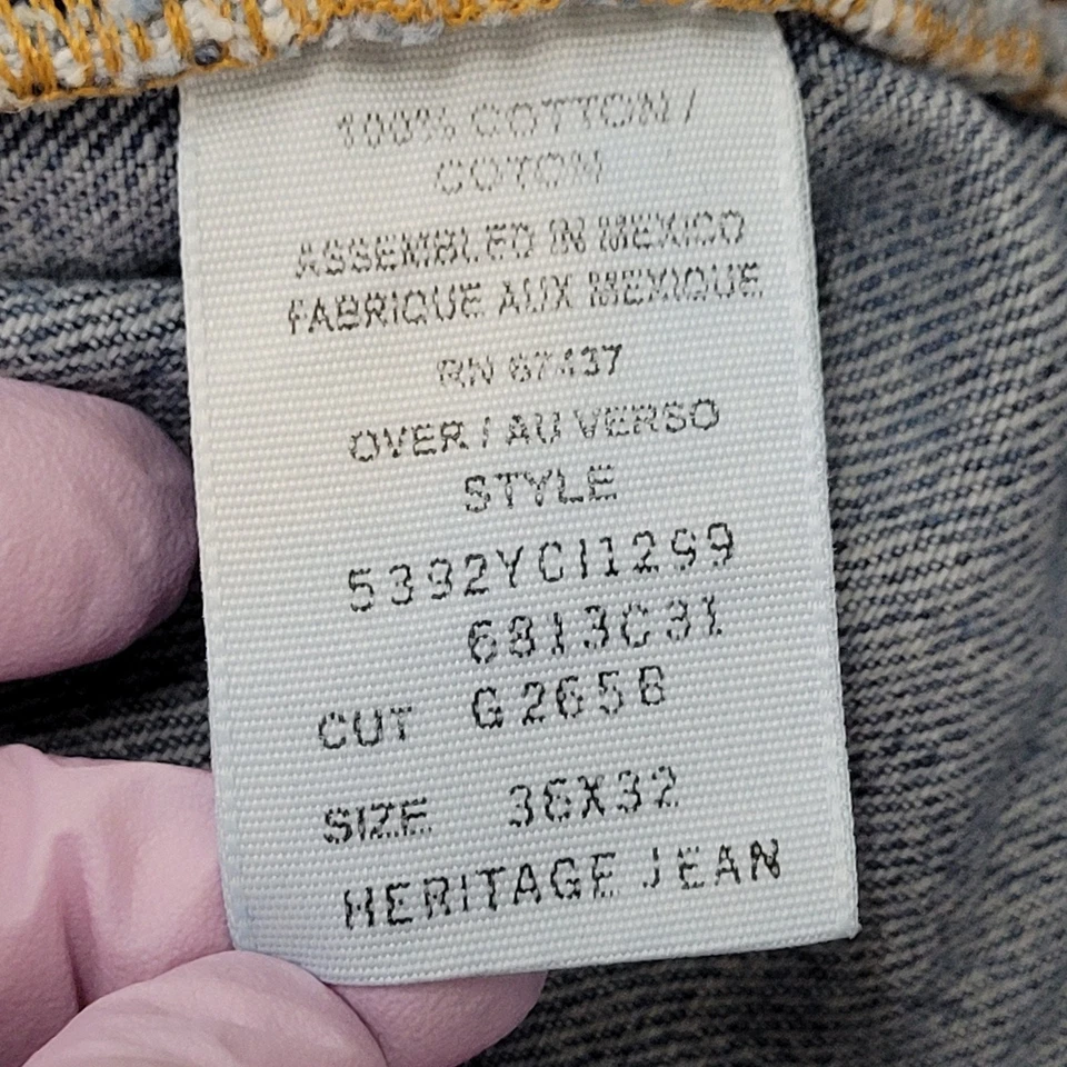 Vintage Y2K Ralph-Lauren Baggy Heritage Jeans 34x30 Faded - Image 4 of 4