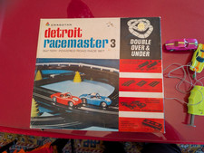 Vintage 1960s Detroit Racemaster 3 Battery Powered Race Track Set Cragstan