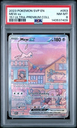 2023 POKEMON 151 ULTRA-PREMIUM COLLECTION PROMO #053 MEW EX PSA 8