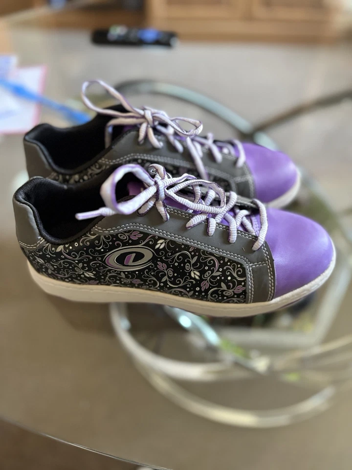 Dexter Bowling Raquel II Women's Leather Shoes Size 6.5M, White/Grape/Wine - Image 3 of 4