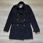 Burberry London Doubleside Trench Coat Women’s Size:UK:10,US:8 Color:Navy Italy
