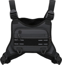 Muserise Sports Chest Bag for Men, Water Resistant Lightweight Front Running Ves
