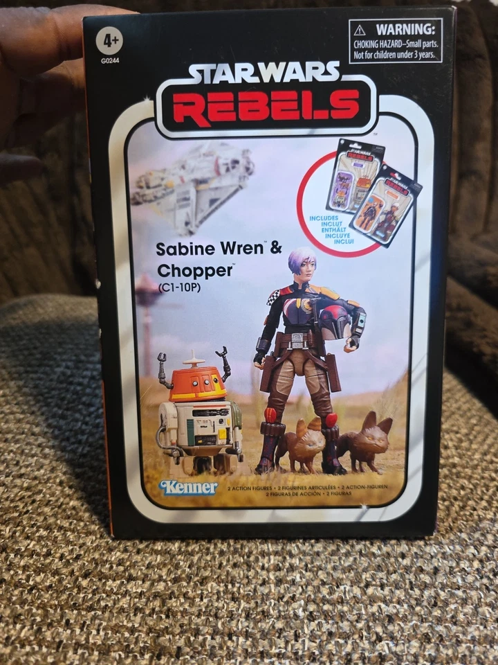Star Wars Colección Vintage Rebels Sabine Wren & Chopper Hasbro Pulse Exclusivo Foto 2 de 2