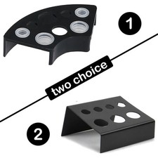1PC Plastic Stainless Steel Tattoo Ink Cup Holder 7/8 Holes Stand Makeup