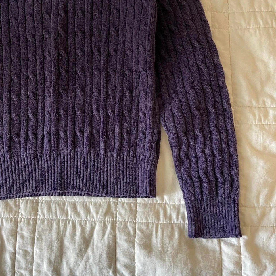 st johns bay Y2k темно фиолетовый вязаный свитер sz med академия гранж - Изображение 4 из 4