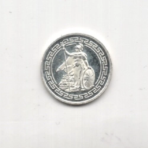 BRITTANIA TRADE INGOT BULLION ART ROUND 1 GRAM .999 FINE SILVER 99% SILVER