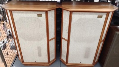 TANNOY GRF Memory TW Vintage Corner Speaker Pair Tested UK Made
