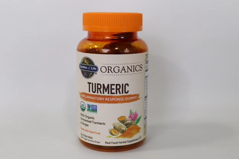 MyKind Organics Cúrcuma Respuesta Inflamatoria Gomosa 120 Vegano Exp 11/30/2025 Foto 2 de 4